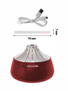 Увлажнитель воздуха для дома Огонёк OG-HOM02 Красный/серебро